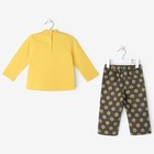 Комплект для девочки (кофта, штанишки), жёлтый, рост 86-92 см - Фото 3