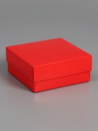 Коробка складная, крышка-дно, красная, 12×12×5 см 10919409