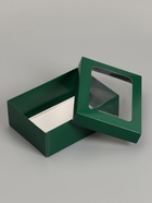 Коробка складная, крышка-дно «Армейский зелёный», с окном 21×15×7 см 10919415