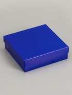 Коробка складная, крышка-дно, синяя, 20×20×6 см 10919418