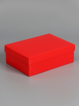 Коробка складная, крышка-дно, красная, 24 х 17 х 8 см