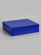 Коробка складная, крышка-дно, синяя, 30×30×8 см 10919432
