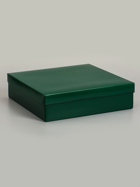 Коробка складная, крышка-дно, армейский зелёный, 30×30×8 см 10919437