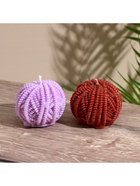 Свеча «Пряжа», 5×5×6.5 см, соевый воск 10953558