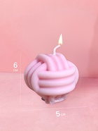 Свеча «Клубок», 6×5×6 см, соевый воск, МИКС 10953576