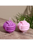 Свеча «Клубок», 6×5×6 см, соевый воск, МИКС 10953576