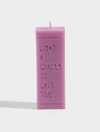 Свеча с надписью Light a candle, 1.5×1.5×8.5 см, соевый воск, МИКС - Фото 1