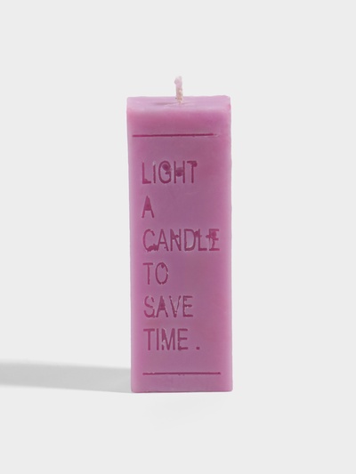 Свеча с надписью Light a candle, 1.5×1.5×8.5 см, соевый воск, МИКС