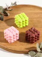 Свеча «Ромбики», 6×6×6 см, соевый воск, МИКС 10953578