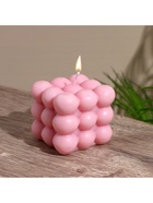 Свеча «Шарики 3 слоя», 6×6×6 см, соевый воск, МИКС 10953587