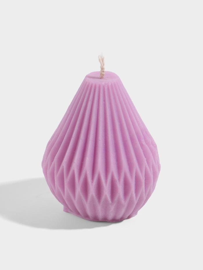 Свеча «Груша в ромбик», 6×6×8 см, соевый воск, МИКС