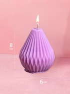 Свеча «Груша в ромбик», 6×6×8 см, соевый воск, МИКС 10953588