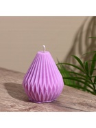 Свеча «Груша в ромбик», 6×6×8 см, соевый воск, МИКС 10953588