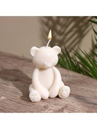 Свеча «Плюшевый Мишка», 6×6×9 см, соевый воск, МИКС 10953589