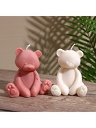 Свеча «Плюшевый Мишка», 6×6×9 см, соевый воск, МИКС 10953589