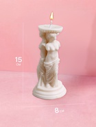 Свеча «Афродита», 8×8×15 см, соевый воск 10953592