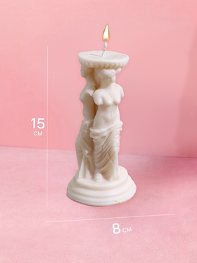 Свеча «Афродита», 8×8×15 см, соевый воск