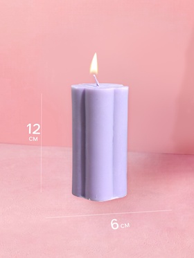 Свеча «Цветок», 6×6×12 см, соевый воск, МИКС