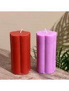 Свеча «Цветок», 6×6×12 см, соевый воск, МИКС 10953596