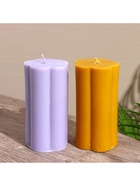 Свеча «Цветок», 6×6×12 см, соевый воск, МИКС 10953596