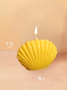 Свеча «Ракушка малая», 9×4×7.5 см, соевый воск, МИКС