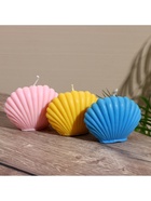 Свеча «Ракушка малая», 9×4×7.5 см, соевый воск, МИКС 10953598