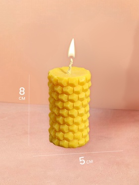 Свеча «Соты», 5×5×8 см, соевый воск