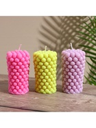 Свеча «Столб шарики», 5×5×9 см, соевый воск, МИКС 10953601