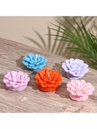 Свеча «Цветок», 5×5×2 см, соевый воск, МИКС 10953602