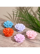 Свеча «Цветок», 5×5×2 см, соевый воск, МИКС 10953602