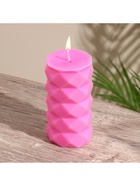 Свеча «Столб ромбики», 6×6×12 см, соевый воск, МИКС 10953606