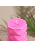 Свеча «Столб ромбики», 6×6×12 см, соевый воск, МИКС 10953606