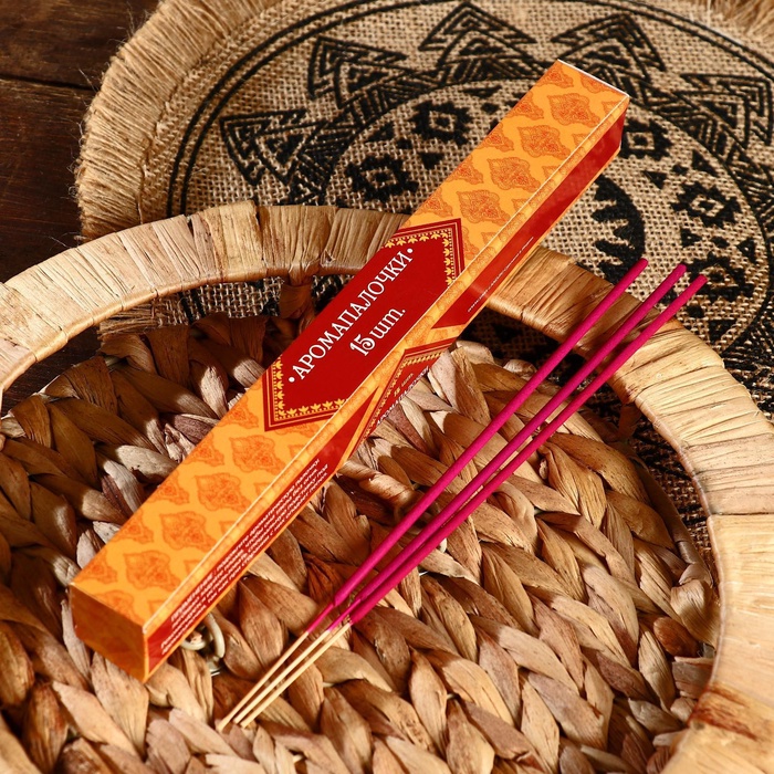 Благовония «Восторг Индии», набор 15 палочек, ваниль - Фото 1
