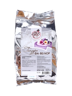 Глазурь «Фа велюр», белая, 1 кг ± 15 г