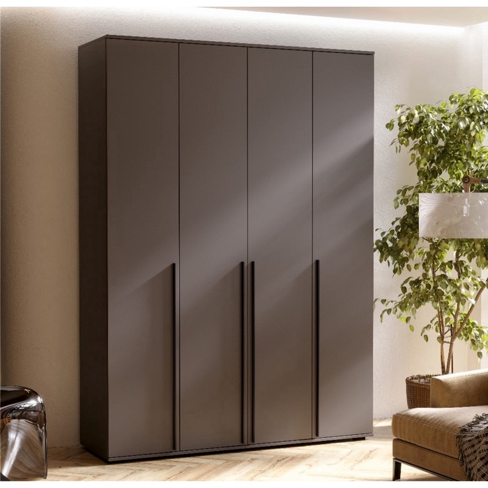 УЦЕНКА Шкаф четырехстворчатый Норд, 1600×510×2236, Графит - Фото 1