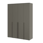 УЦЕНКА Шкаф четырехстворчатый Норд, 1600×510×2236, Графит - Фото 2