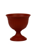 Вазон на высокой ножке 0,6л d14см h14см "Венеция", цвет Коричневый 10971207