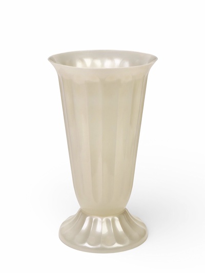 Ваза для цветов, 17 л, d=29 см, h=52 см, пластиковая, белая