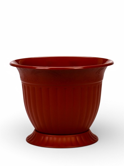 Горшок для цветов «Венеция», 7 л, d=28 см, h=23 см, пластиковый, коричневый