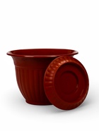 Горшок для цветов «Венеция», 7 л, d=28 см, h=23 см, пластиковый, коричневый - Фото 4