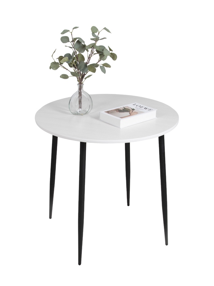 Стол кухонный круглый «Лакси», 785×785×755 мм, цвет ясень белый - Фото 1