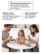 Стол кухонный круглый «Лакси», 785×785×755 мм, цвет ясень белый - Фото 3