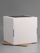 Коробка для торта, кондитерская, белая, с окном 30×30×30 см Набор 5 шт. 10955044