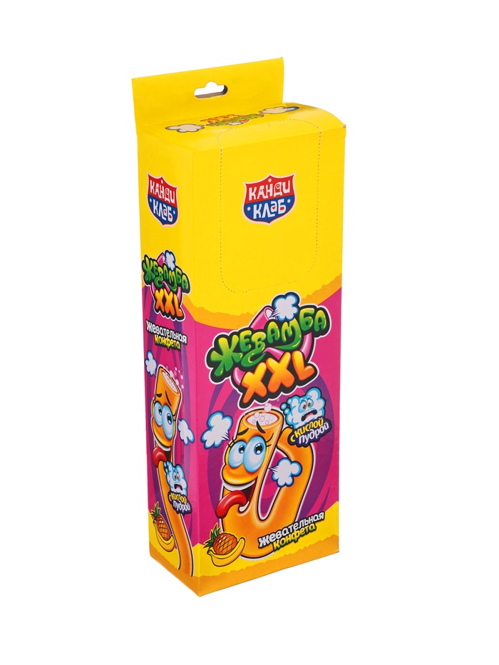 Жевательная конфета с кислой пудрой «Жевамба XXL», со вкусом тутти-фрутти, 15 г - Фото 1