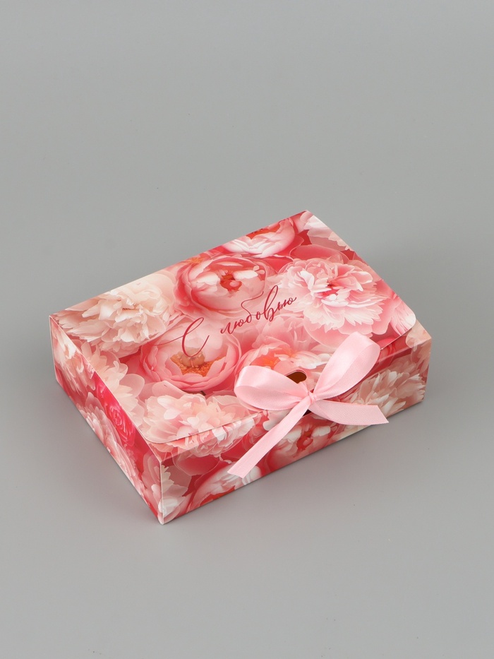 Коробка складная «С Любовью», 16,5 х 12 х 5 см