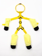 Ботинки - чулки для собак, размер M, длина лап 35-42, ДС 18-26, ОШ 16-50 см, жёлтые - фото 65464097