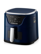 УЦЕНКА Аэрогриль BRAYER 2036BR, 1500 Вт, 5 л, 7 программ, 200°С, LCD-дисплей таймер, решётка, синий - Фото 1
