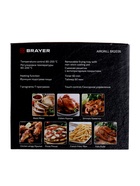 УЦЕНКА Аэрогриль BRAYER 2036BR, 1500 Вт, 5 л, 7 программ, 200°С, LCD-дисплей таймер, решётка, синий - Фото 12