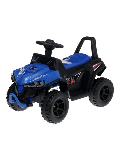 УЦЕНКА (Потёртости колёс, нет заглушек/нет болтов) Электромобиль «Квадрик», синий