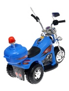 УЦЕНКА (Нет крыла/диска, ржавчина, не работает аккумулятор) Электромобиль «Чоппер», синий - Фото 3